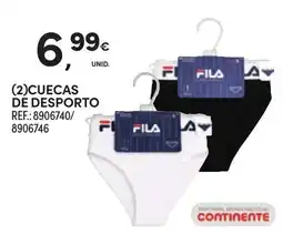 Continente Cuecas de desporto fila promoção