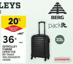 Continente berg packit trolley cabine lifestyle promoção
