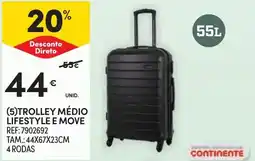 Continente trolley médio lifestyle e move promoção