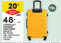 Continente Trolley grande santorini pack.it promoção
