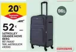 Continente trolley grande move berg promoção