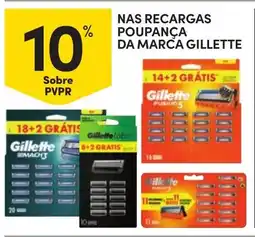 Continente Nas recargas poupança da marca gillette promoção