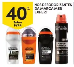Continente Nos desodorizantes da marca men expert promoção