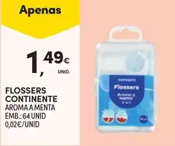 Continente Flossers continente aroma a menta promoção