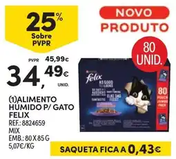 Continente Alimento Humido P/ Gato Felix promoção