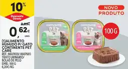 Continente alimento humido p/ gato continente pet care promoção