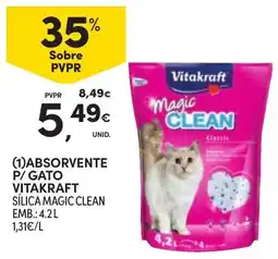 Continente absorvente p/ gato vitakraft promoção