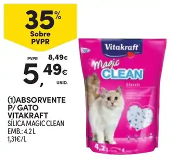 Continente absorvente p/ gato vitakraft promoção