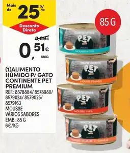 Continente alimento humido p/ gato continente pet premium promoção