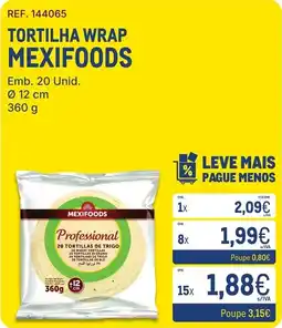 Makro Tortilha wrap mexifoods promoção
