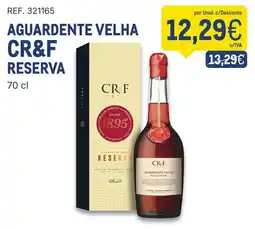 Makro Aguardente velha cr&f reserva promoção