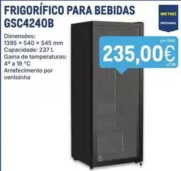 Makro frigorífico para bebidas gsc4240b promoção
