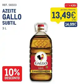 Makro azeite gallo subtil promoção
