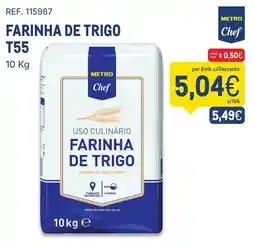 Makro Farinha de trigo metro chef promoção