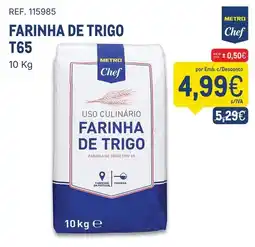 Makro Farinha de trigo metro chef promoção