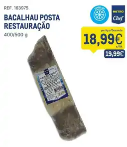 Makro Bacalhau posta metro chef promoção