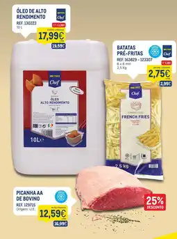 Makro Óleo de alto rendimento metro chef promoção