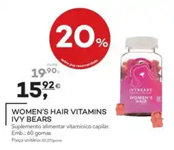 Well's women's hair vitamins ivy bears promoção