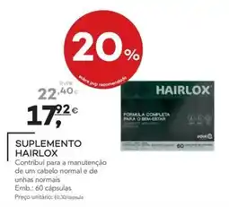 Well's Suplemento Hairlox promoção