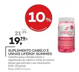 Well's suplemento cabelo e unhas lifergy gummies promoção