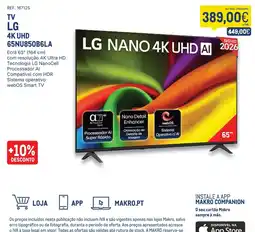 Makro Tv lg 4k uhd promoção