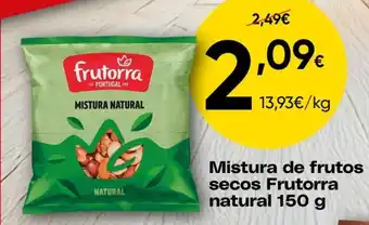 Mistura de frutos secos Frutorra natural