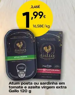 Froiz atum posta ou sardinha em tomate e azeite virgem extra gallo promoção