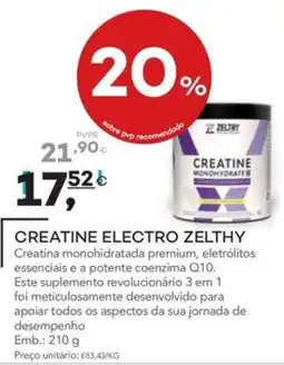 Well's Creatine electro zelthy promoção