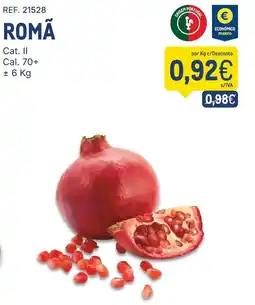 Makro romã promoção
