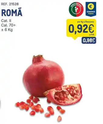 Makro romã promoção