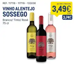 Makro Vinho alentejo sossego promoção