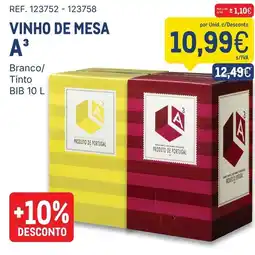 Makro Vinho de mesa A3 promoção