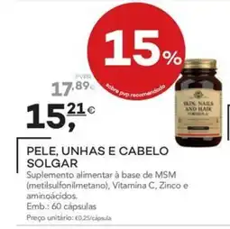 Well's pele, unhas e cabelo solgar promoção