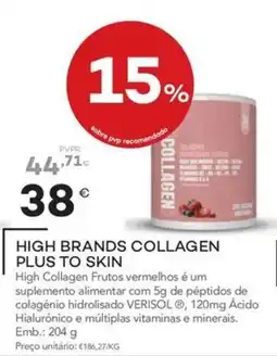Well's high brands collagen plus to skin promoção