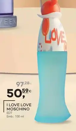 Well's i love love moschino promoção