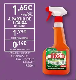 Recheio Tira-Gordura Mistolin promoção