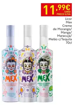 Recheio Licor Mex Creme de Morango/Manga/Maracujá/Melão c/Tequila promoção