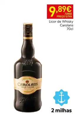 Recheio Licor de Whisky Carolans promoção