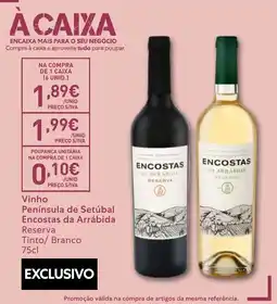 Recheio Vinho Península de Setúbal Encostas da Arrábida Reserva Tinto/ Branco promoção