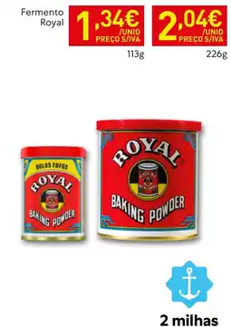 Recheio Fermento royal promoção