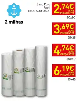 Recheio Saco Rolo Fapil promoção