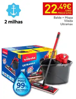 Recheio Balde + Mopa Vileda Ultramax promoção
