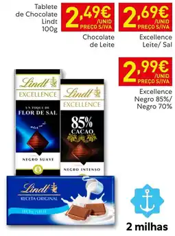 Recheio Lindt Excellence Chocolate de Leite promoção