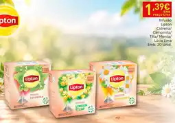 Recheio Infusão Lipton Cidreira/Camomila/Tília/Menta/Lúcia Lima promoção