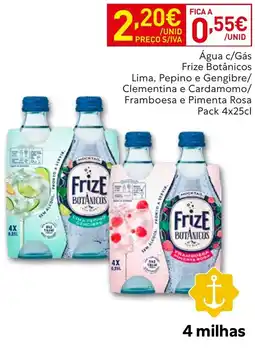 Recheio Água c/Gás Frize Botánicos Lima, Pepino e Gengibre/ Clementina e Cardamomo/ Framboesa e Pimenta Rosa promoção