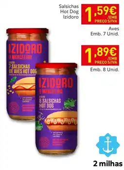 Recheio Salsichas hot dog izidoro promoção