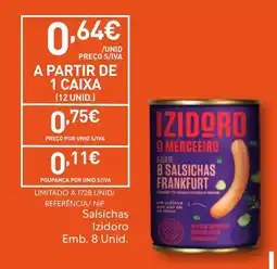 Recheio Salsichas izidoro promoção