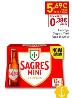 Recheio Sagres Mini Cerveja promoção