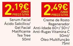 Recheio Serum Facial Ácido Salicílico/Gel Facial Matificante Tea Tree promoção
