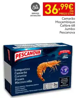 Recheio Camarão Moçambique Calibre 68 Jumbo Pescanova promoção